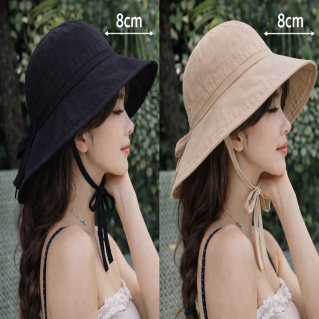 힛즈 버킷햇 챙넓은 턱끈 벙거지 모자