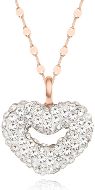 에바주얼리 하트시그널 오픈하트 심플 데일리 여성 목걸이 14k 18k 펜던트 목걸이