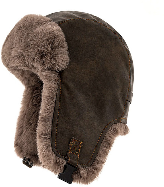 버디그리스 레트로 파일럿 트루퍼햇 방한털모자 군밤모자 귀달이모자 여성 겨울모자