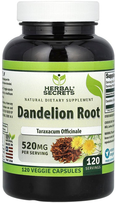 아이허브 민들레 뿌리 520mg 베지 캡슐 120정, 1개