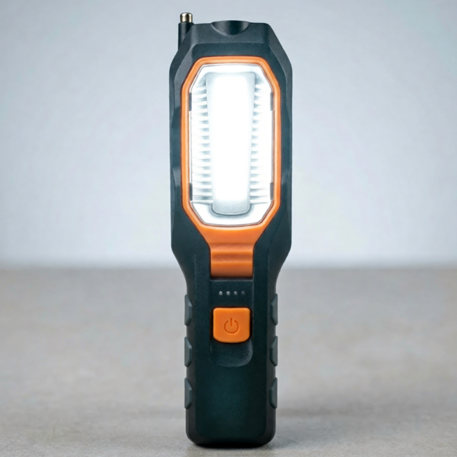 프리즘빔 캠핑 랜턴 충전식 LED 조명 후레쉬 작업등, 1개, 혼합색상