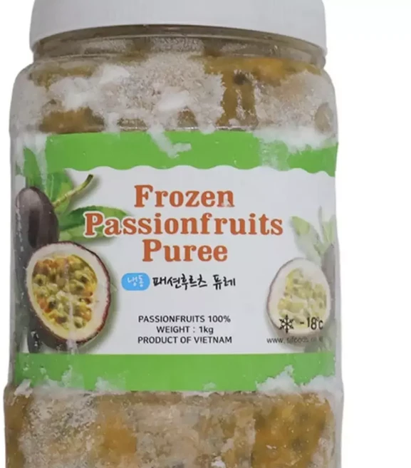 패션후르츠 퓨레 냉동 1kg 새콤달콤 열대과일 에이드 칵테일 베이킹 디저트, 1개