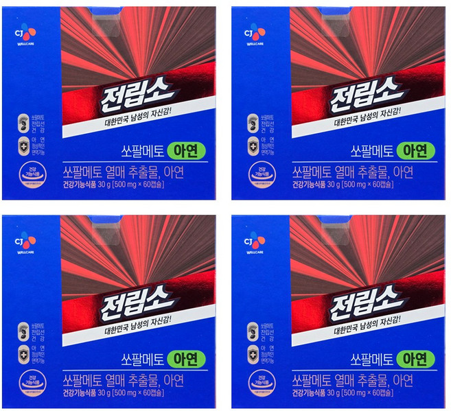 전립소 쏘팔메토, 60정, 4개