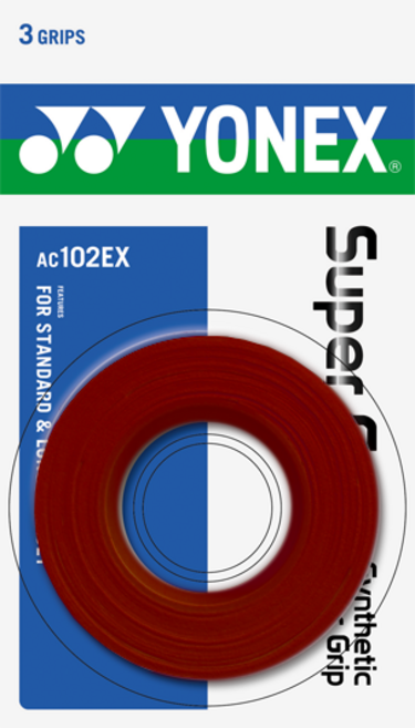 요넥스 오버그립 AC102EX 1팩 3개입, 와인레드, 1개