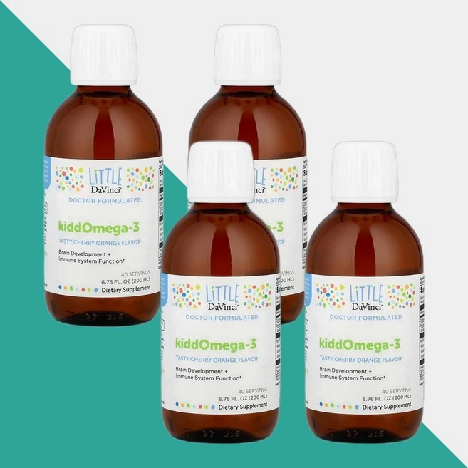 리틀다빈치 키드 오메가3 체리 오렌지 200ml, 4개 - 쿠팡