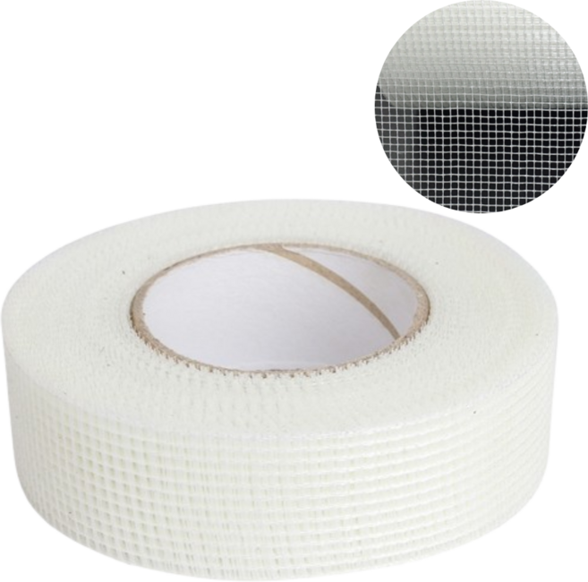 만만템 자체접착 유리섬유 망사 테이프 50mm x 25m, 2개