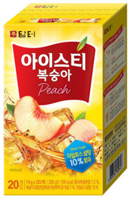 담터 아이스티 복숭아, 14g, 20개입, 1개