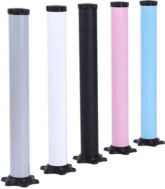 식탁다리 테이블 높이조절 책상다리 상다리 700 낱개판매, 블랙