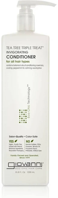 Giovanni 지오바니 에코칙 티트리 트리플 트리트 인비고레이팅 컨디셔너 1000ml, 1L, 1개 - 쿠팡