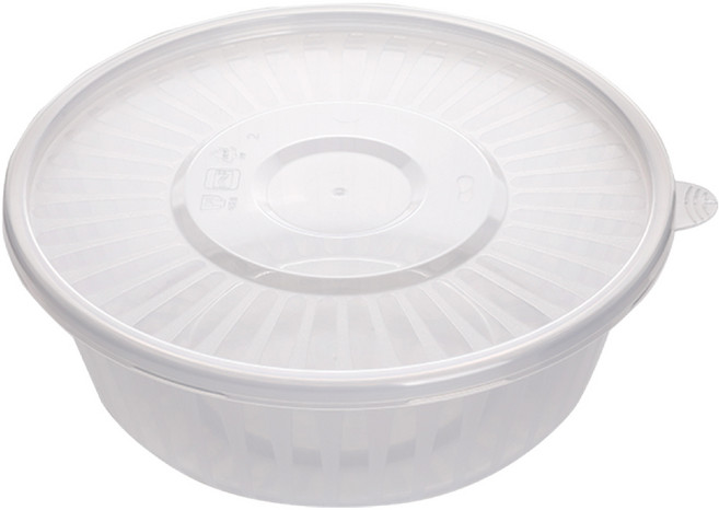 생활미소 다회용 원형 냉면용기세트 중 1300ml 25개입, 25세트, 1개