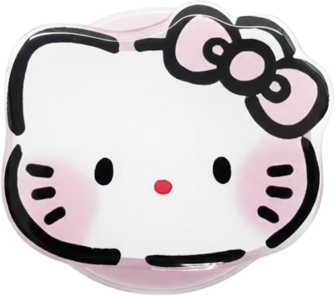 코리아팬 핸드폰그립톡 맥세이프 키티스마트톡 마그네틱 홀더 톡, 블랙키티, 1개