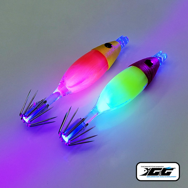 (2개이상 케이스) 아타리 미에이 슷테50 한치 화살촉 갑오징어 에기5cm S-8706, 옐로우야광, 1개, 42g