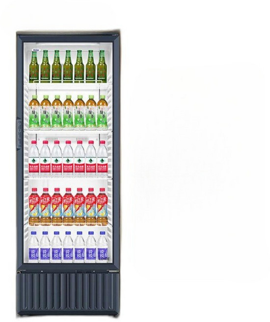 업소용 음료 냉장고 쇼케이스 음료 주류 단문 수직형 공냉식 진열, 339L 단문형 5단 4선반