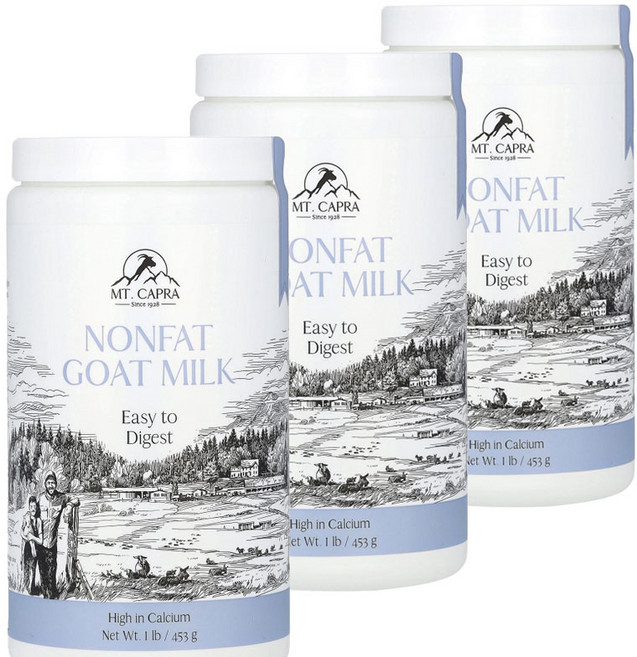 마운틴카프라 산양유단백질 분말 무지방 453g 3개 세트