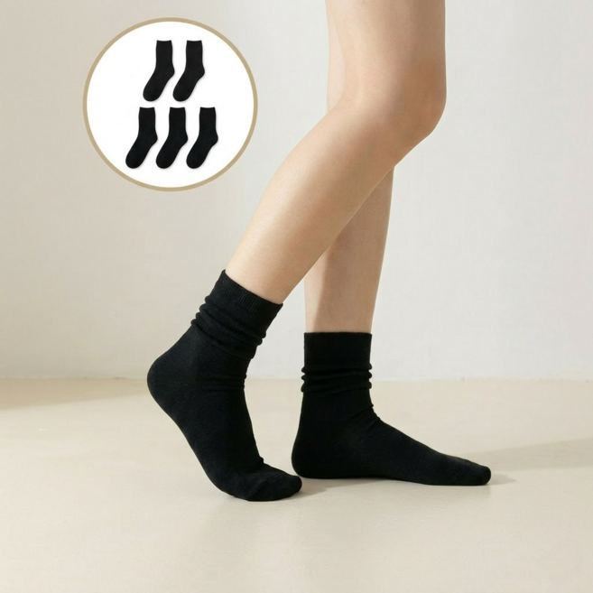타니아홈 하루종일 편한 데일리핏 여름 얇은 면 여성 무압박 양말