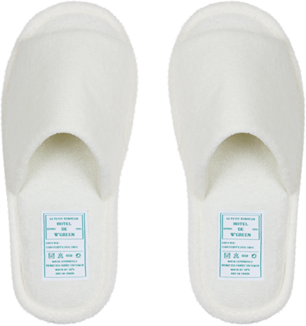 더블유그린 사뿐사뿐 워셔블 테리 실내화