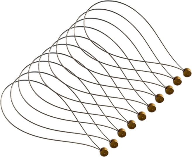 개꿀굿즈 낙하방지 작업 공구 연결 와이어 결속선, 10개, 그레이