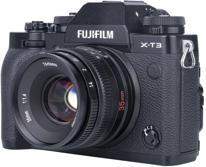 7artisans 35mm F1.4 Mark II APS-C 대형 조리개 수동 프라임 렌즈 Sony E ZVE10 A6000 Fujifilm FX X-T1 X, 01 Silver, 03 Fujifilm X mount