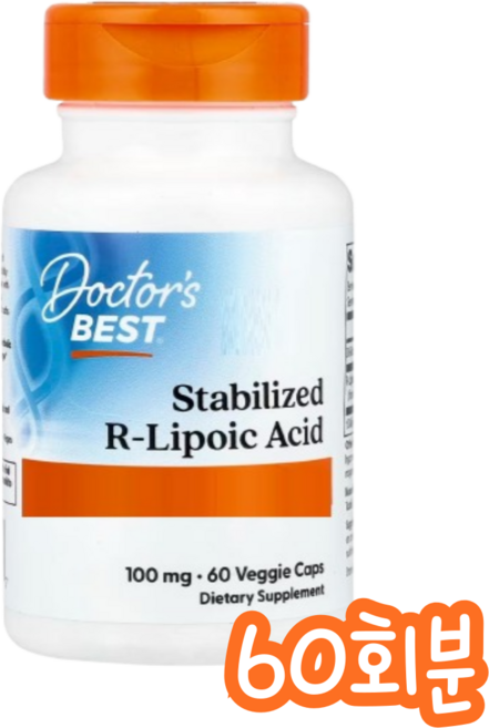 닥터스베스트 알리포산 200mg D비오틴 함유 R Lipoic Acid 베지캡슐 60정, 60회분, 1개