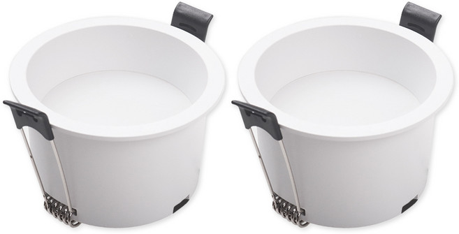 라인조명 LED 샤인 3인치 움푹 다운라이트 확산형 15w (전구/주백), 2개, 주백색