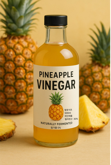 물대용차 발효식초 유기농원당 파인애플식초 파인애플식초효능, 1개, 500ml
