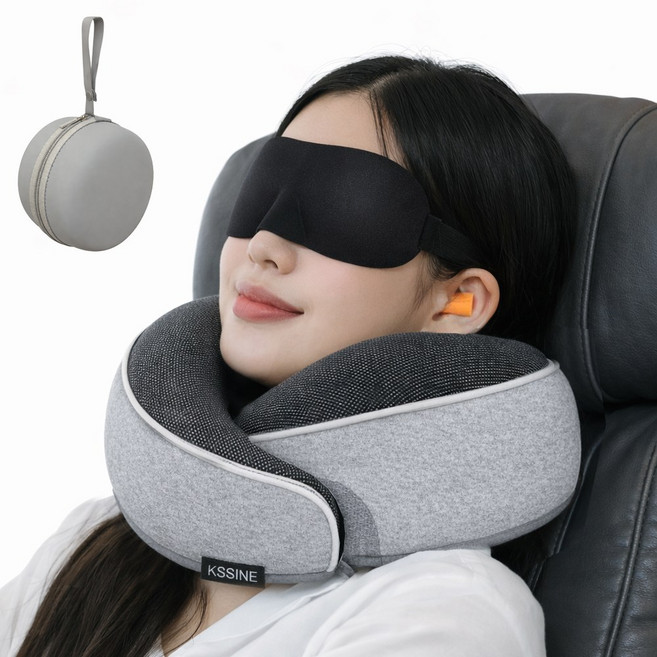 키씨네 여행용 기내 목베개 메모리폼