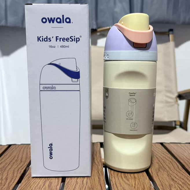 오왈라 owala FreeSip 보온보냉병 480ml(16oz), 480ml, 마카롱, 1개