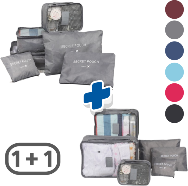 블루밍 데일리 여행용 파우치 캐리어 압축 워시백 세면도구 트레블 파우치 세트 1+1 총12종