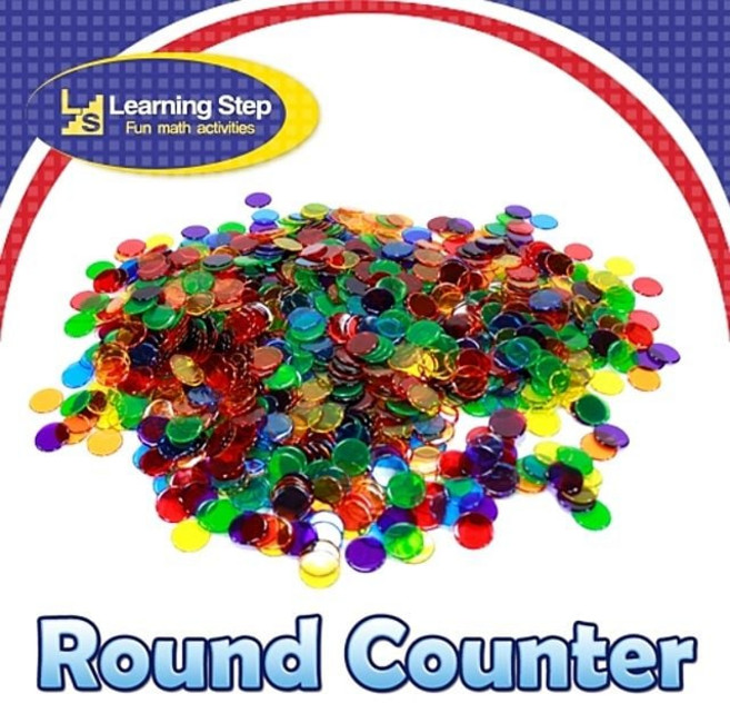 (러닝스텝)투명수세기칩(6색혼합/250pcs), 1개, 1개