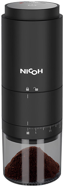 日本NICOH USB陶瓷錐刀磨豆機 NCG-126 研磨機 TYPE-C充電 輕巧便攜 交換禮物, 詳見包裝