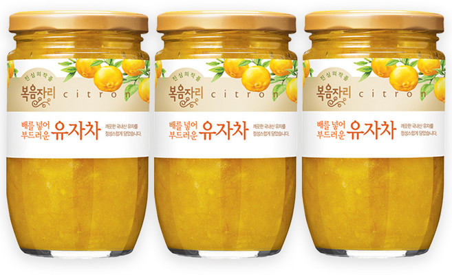복음자리 유자차480g 3병 외(모과/대추/배도라지/생강레몬)