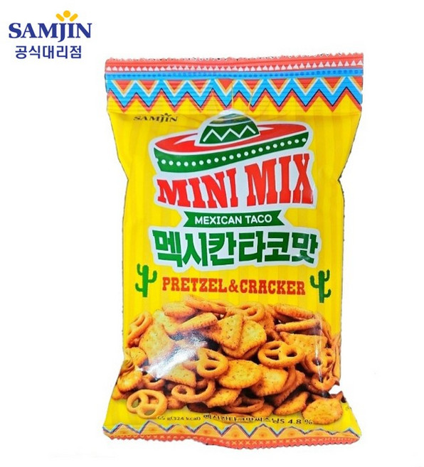 삼진 미니믹스 멕시칸타코맛 65g 24입, 24개