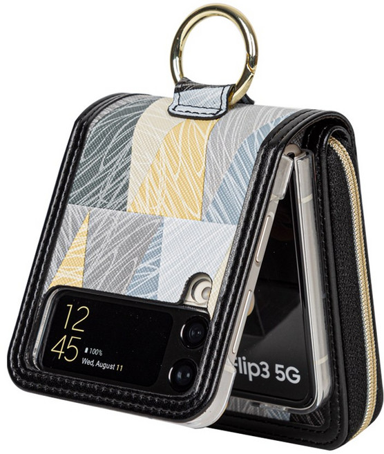 피카소 갤럭시 Z플립7 Z플립6 Z플립5 Z플립4 Z플립3 지퍼 지갑형 링 다이어리 케이스