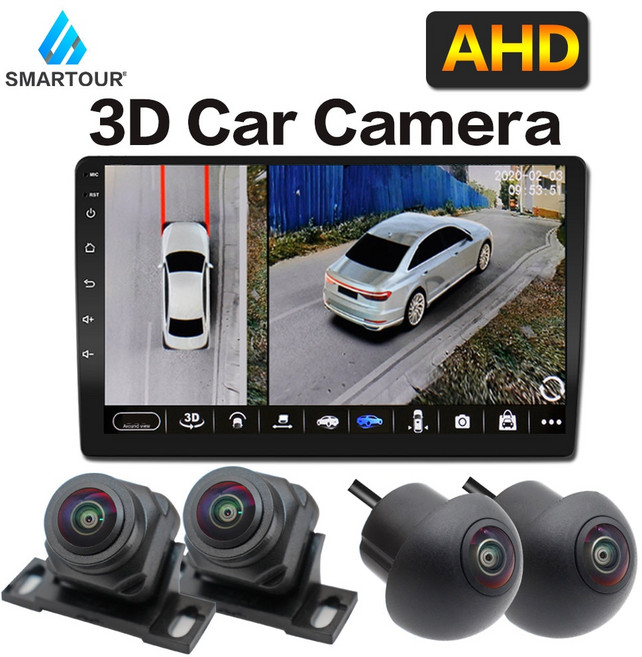 어라운드뷰 후방카메라 360도 3D 서라운드 AHD 뷰 안드로이드 (모니터 불포함)