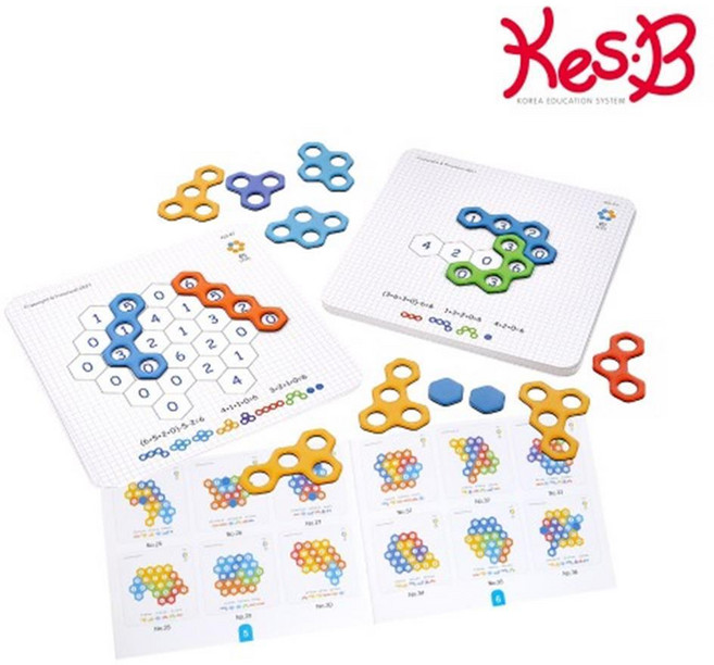 벌집 6만들기게임x1개 모양조각 문제 가이드북 포함, 1개