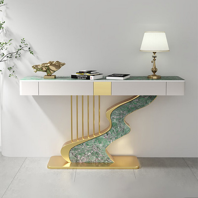 모던 럭셔리 현관 콘솔 복도 예쁜 슬림 장식테이블, U05(1200mm)+서랍장