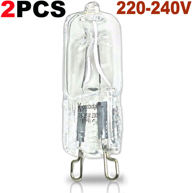 냉장고 오븐 팬용 할로겐 전구 램프 고온 내성 500 내구성 220 240V G9 조명 40W, D