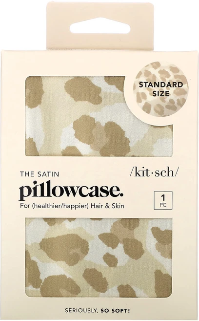Kitsch 새틴 베갯잇 스탠다드 크기 레오파드 베갯잇 1개, Kitsch새틴베갯잇스탠다드크기레오파드베갯잇1개 - 쿠팡