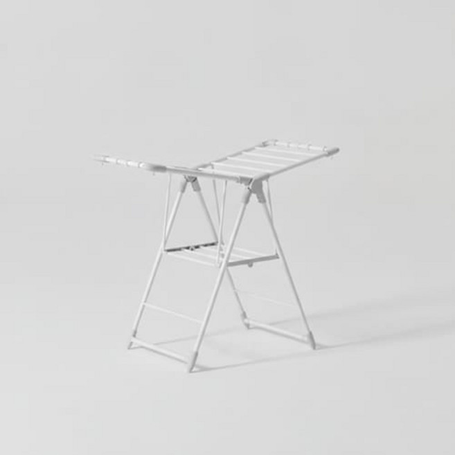 한샘 양날개 미디 빨래건조대, 화이트 + 연그레이