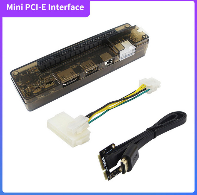 EXP GDC 외장형 노트북 비디오 카드 독 도킹 스테이션 그래픽 어댑터 미니 PCI E NGFF M 2 A 키 익스프레스, 1개