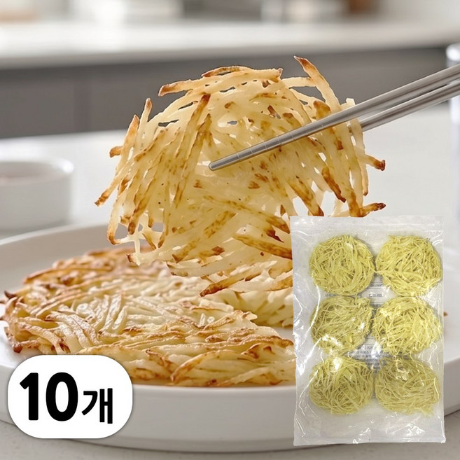 산들네이처 감자프리터9 감자채전 2.4kg (40g x 60개), 10개, 240g