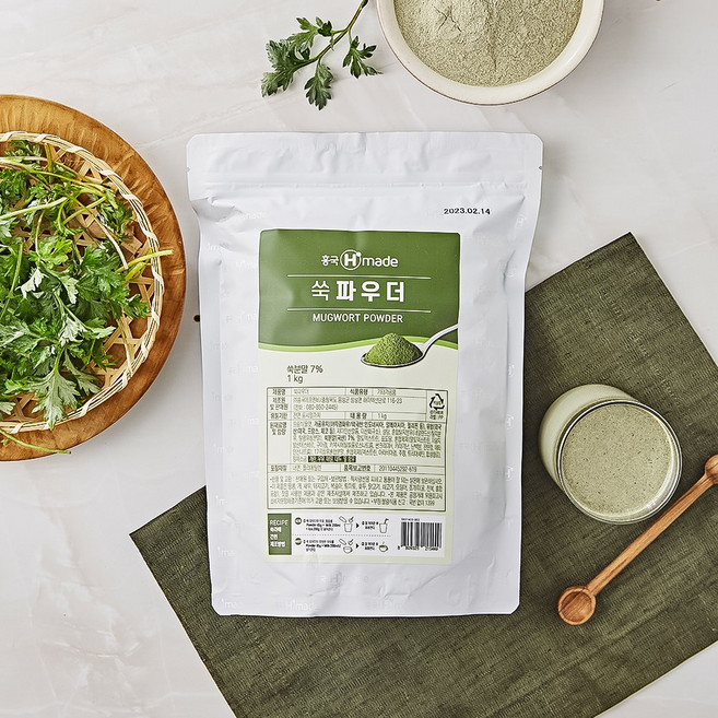흥국 쑥 파우더 1kg 쑥라떼, 1개, 1개입