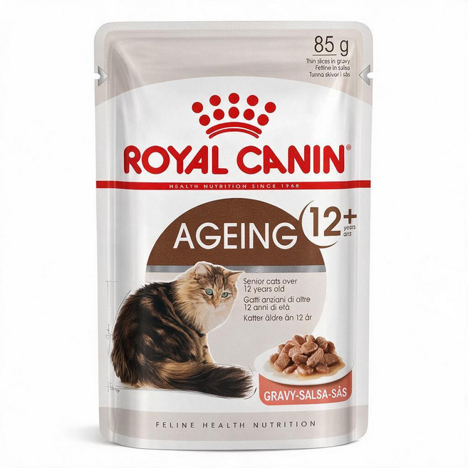 法國皇家 ROYAL CANIN 貓餐包 多入組, 85g, 12個, A30+12W 老貓12+歲