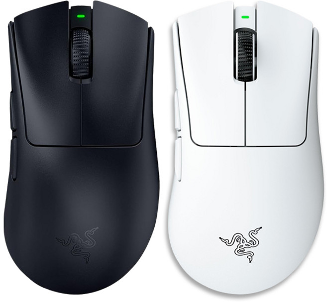 Razer 雷蛇 DeathAdder V4 Pro 無線電競滑鼠, 白色,主商品