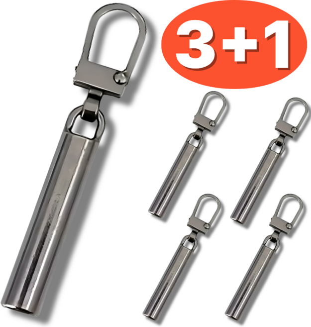 스윕스 지퍼 손잡이 고리 슬라이더 교체형4p, 1개, 그레이 4pcs