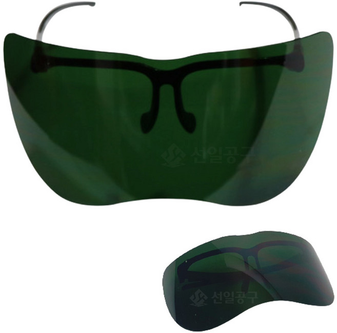 ABC 보안경 나비보안경 G1907 보호안경 유색5번 용접 고글 보안면대용, 1개