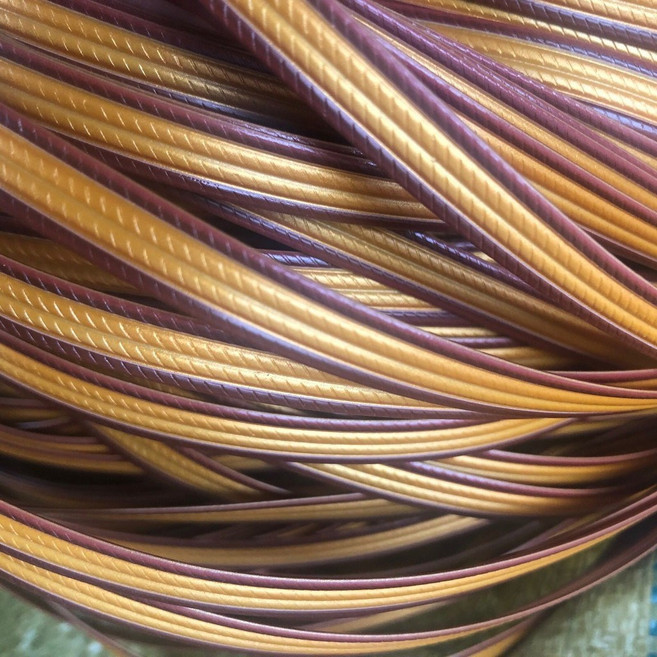 編織藤條環保仿藤手工材料 寬8mm厚1mm 約85-90米/斤, 四股棕邊, 1個