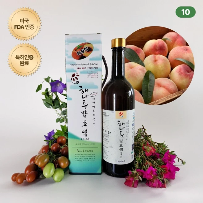 (특허상품) #복숭아# 전통항아리에서 자연발효 배양하여 '면역력은 높이고 노화를 낮추는' 해나루 복숭아 발효액 750ml [원산지:국산(충청남도 당진시)], 1개 - 쿠팡