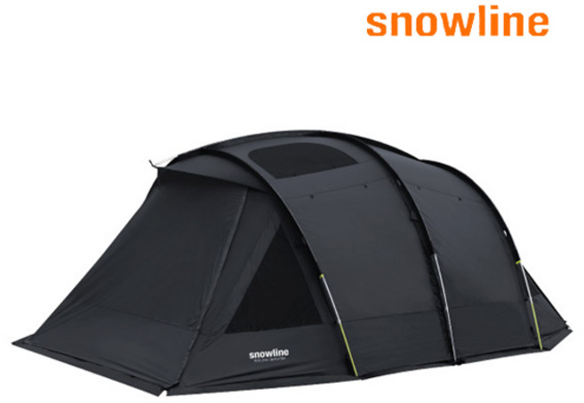 스노우라인 캠핑 새턴쉘터, 블랙, 4인용