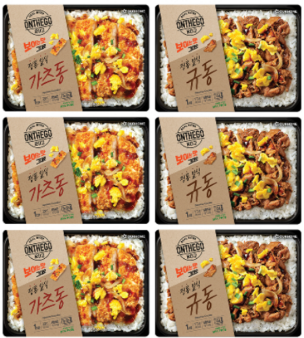 [온더고] 정통 일식 규동 & 가츠동 (총6입)